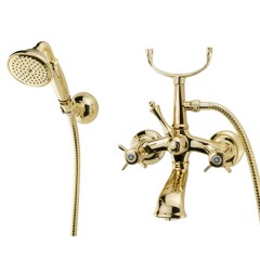 KORONA См-ль д/ванны внешн., изогнутый, золото