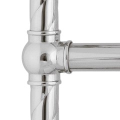 EDERA Полотенцесушитель электрический, h1200/1280x410/490 мм. DX(включение справа), хром