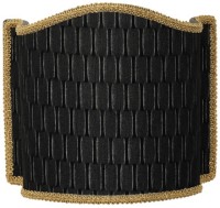 COMPLEMENTI Абажур (305) для светильника, экран, ткань, цвет черный, декор золото/бронза