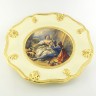 BAROQUE Тарелка с декором диам.31 см, керамика, цвет кремовый, декор золото