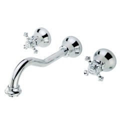 PRESTIGE См-ль д/раковины скрытого монтажа настенный, донный клапан &quot;click-clack&quot;, хром