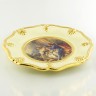 BAROQUE Тарелка с декором диам.26,5 см, керамика, цвет кремовый, декор золото