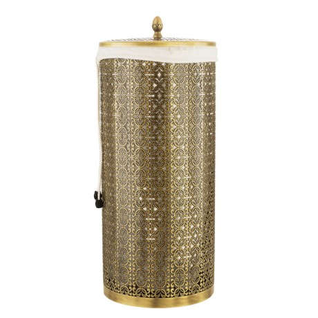 COMPLEMENTI Корзина для белья ажурная 22 литра, D23, H56 cm, бронза