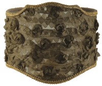 COMPLEMENTI Абажур (316) для светильника, экран, ткань Rosa, цвет капучино, декор золото/бронза