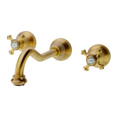 PRESTIGE См-ль д/раковины скрытого монтажа настенный, донный клапан &quot;click-clack&quot;, бронза