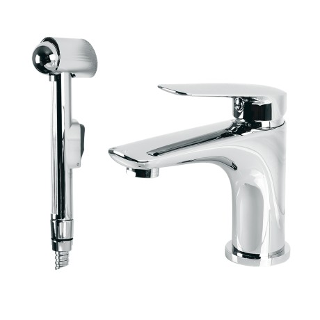 LAGUNA См-ль д/раковины моноком., с гигиеническим душем, хром