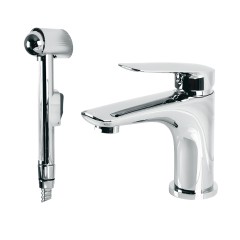 LAGUNA См-ль д/раковины моноком., с гигиеническим душем, хром