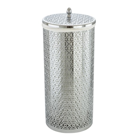 COMPLEMENTI Корзина для белья ажурная 22 литра, D23, H56 cm, хром