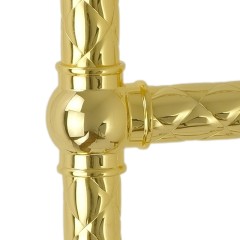 CLEOPATRA Полотенцесушитель водяной, h710/790х410/490 мм, золото