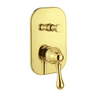 MAYA См-ль скрытого монтажа моноком., 2-х позиционный с девиатором, золото