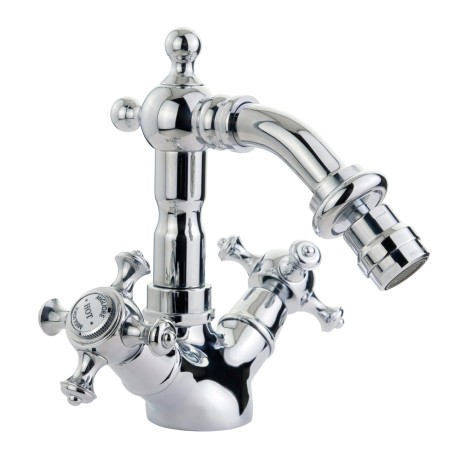 PRESTIGE См-ль д/биде излив "змейка", донный клапан "click-clack", хром