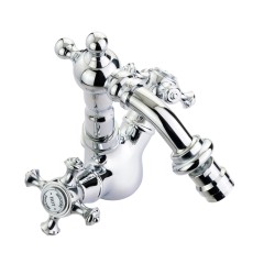 PRESTIGE См-ль д/биде излив &quot;змейка&quot;, донный клапан &quot;click-clack&quot;, хром