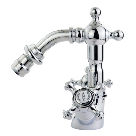 PRESTIGE См-ль д/биде излив "змейка", донный клапан "click-clack", хром