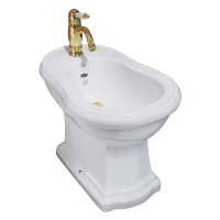 BELLA  Биде напольное, белая керамика