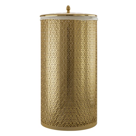 COMPLEMENTI Корзина для белья ажурная 44 литра, D31, H63 cm, золото