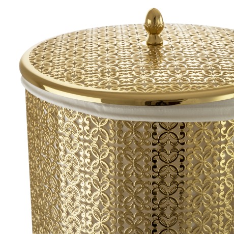 COMPLEMENTI Корзина для белья ажурная 44 литра, D31, H63 cm, золото
