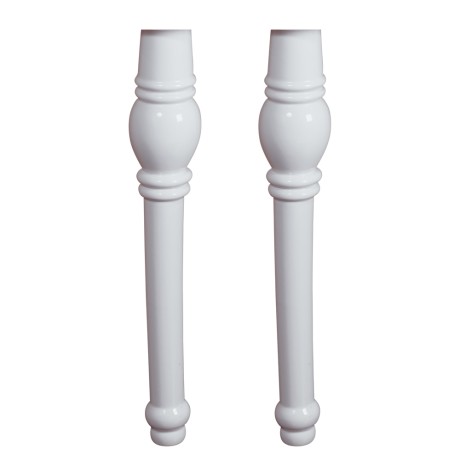 BELLA Колонны (пара) для раковины-консоли 100 см, белая керамика