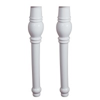 BELLA Колонны (пара) для раковины-консоли 100 см, белая керамика
