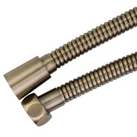 RICAMBI Шланг душевой, антиторсионный, 120 см., 1/2"х1/2", бронза