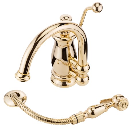 CUCINA VIVALDI См-ль д/кухни моноком., на два отв. с лейкой, золото