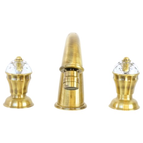 KORONA См-ль д/биде, на 3 отв., ручки SWAROVSKI, бронза (NEW)