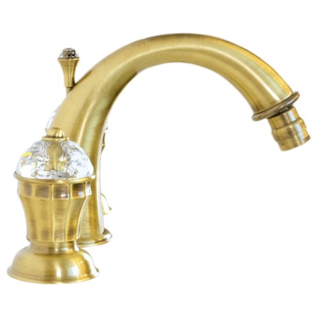 KORONA См-ль д/биде, на 3 отв., ручки SWAROVSKI, бронза (NEW)