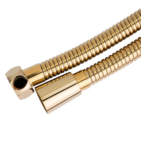 RICAMBI Шланг душевой, антиторсионный, 120 см., 1/2"х1/2", золото