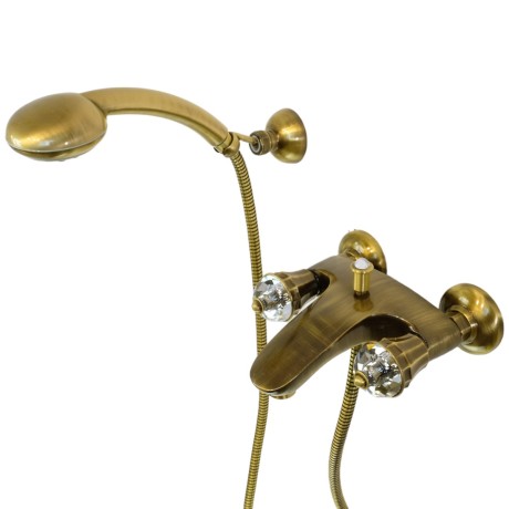 KORONA См-ль д/ванны внешний, ручки SWAROVSKI, бронза (NEW)