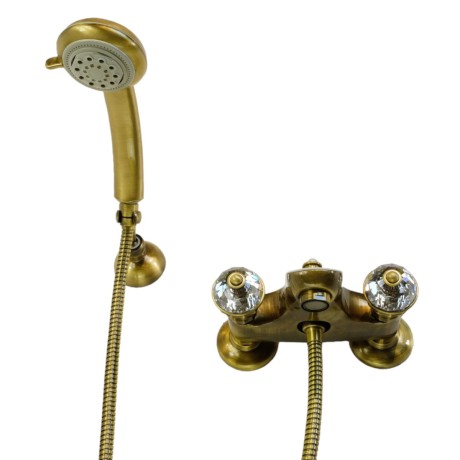 KORONA См-ль д/ванны внешний, ручки SWAROVSKI, бронза (NEW)