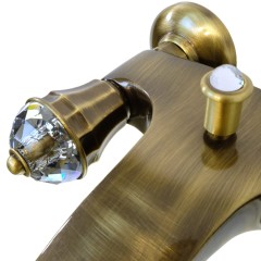 KORONA См-ль д/ванны внешний, ручки SWAROVSKI, бронза (NEW)