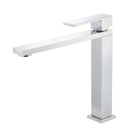 CUCINA KVANT См-ль д/кухни моноком. высокий, прямой плоский излив, ручка сверху, хром