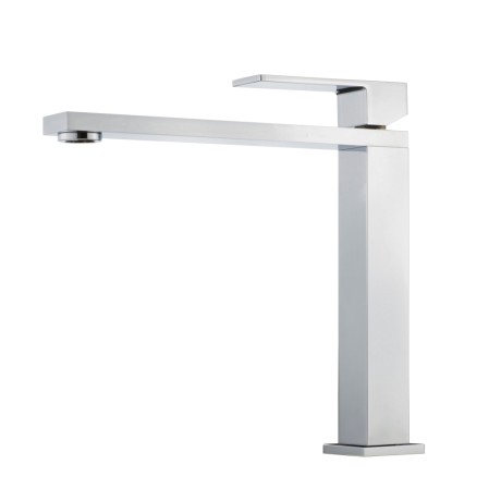 CUCINA KVANT См-ль д/кухни моноком. высокий, прямой плоский излив, ручка сверху, хром