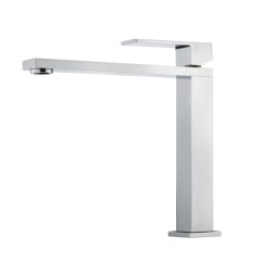 CUCINA KVANT См-ль д/кухни моноком. высокий, прямой плоский излив, ручка сверху, хром