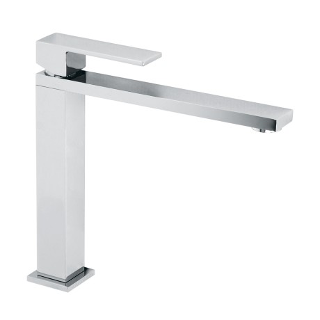 CUCINA KVANT См-ль д/кухни моноком. высокий, прямой плоский излив, ручка сверху, хром