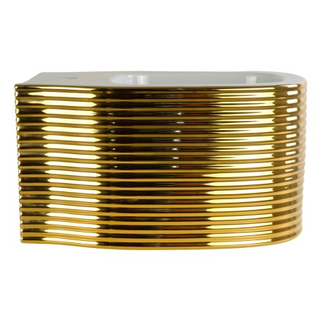 MARE  Биде подвесное, керамика белая/декор золото