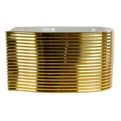 MARE  Биде подвесное, керамика белая/декор золото