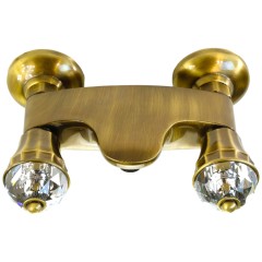 KORONA См-ль д/душа внешний, выход М1/2&quot;, ручки SWAROVSKI, бронза (NEW)