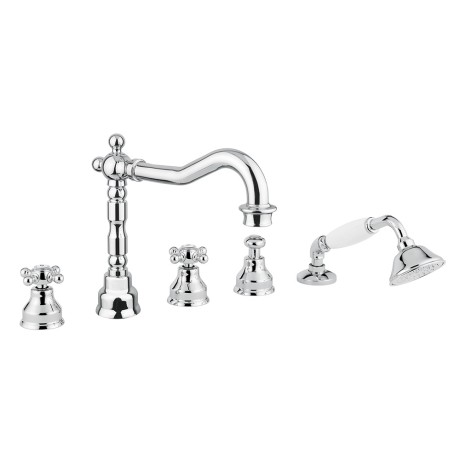 REVIVAL См-ль на борт ванны, на 5 отв., хром