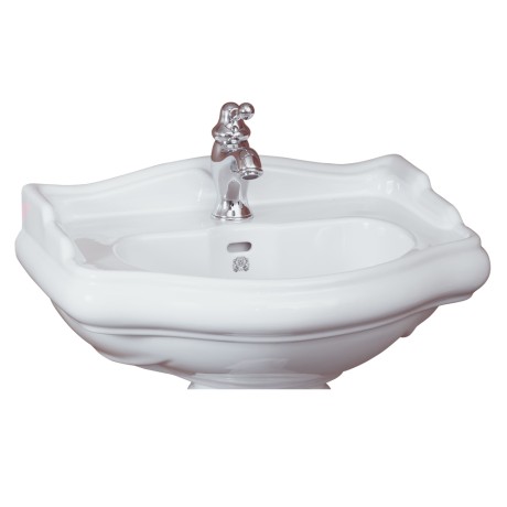 BELLA Раковина тюльпана 55 см, белая керамика