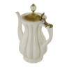 OLIVIA Кувшин керамика, бел/крышка бронза