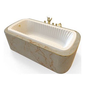 OLIVIA PODIUM Ванна 174x83 см. белая, слив/перелив хром (встраиваемая в подиум)