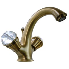 KORONA См-ль д/раковины, ручки SWAROVSKI, бронза (NEW)