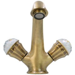 KORONA См-ль д/раковины, ручки SWAROVSKI, бронза (NEW)