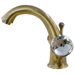 KORONA См-ль д/раковины, ручки SWAROVSKI, бронза (NEW)