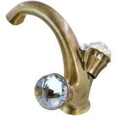 KORONA См-ль д/раковины, ручки SWAROVSKI, бронза (NEW)
