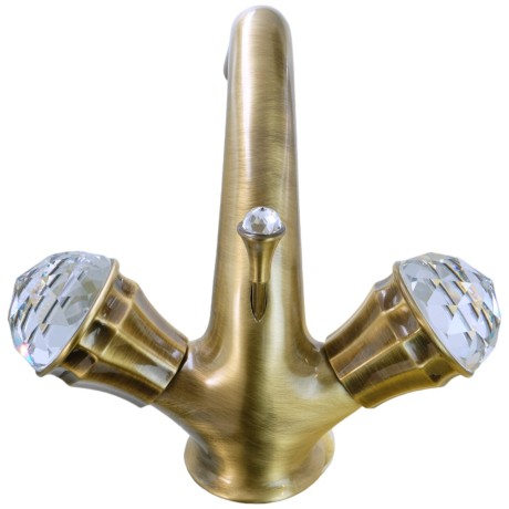 KORONA См-ль д/раковины, ручки SWAROVSKI, бронза (NEW)