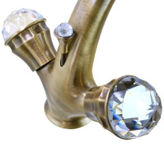 KORONA См-ль д/раковины, ручки SWAROVSKI, бронза (NEW)