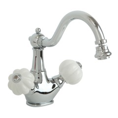 OLIVIA См-ль д/биде, донный клапан &quot;click-clack&quot;, бел./хром