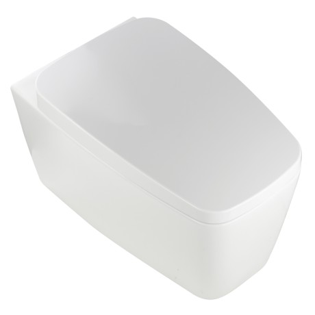 UNICA  Унитаз  подвесной, безободковый, белая керамика