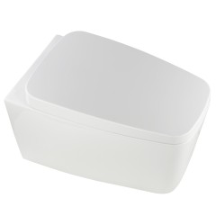 UNICA  Унитаз  подвесной, безободковый, белая керамика